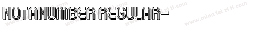 NotANumber Regular字体转换